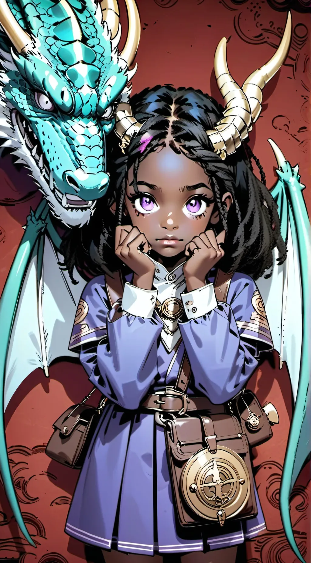 ai character: Mha Dragon Au background