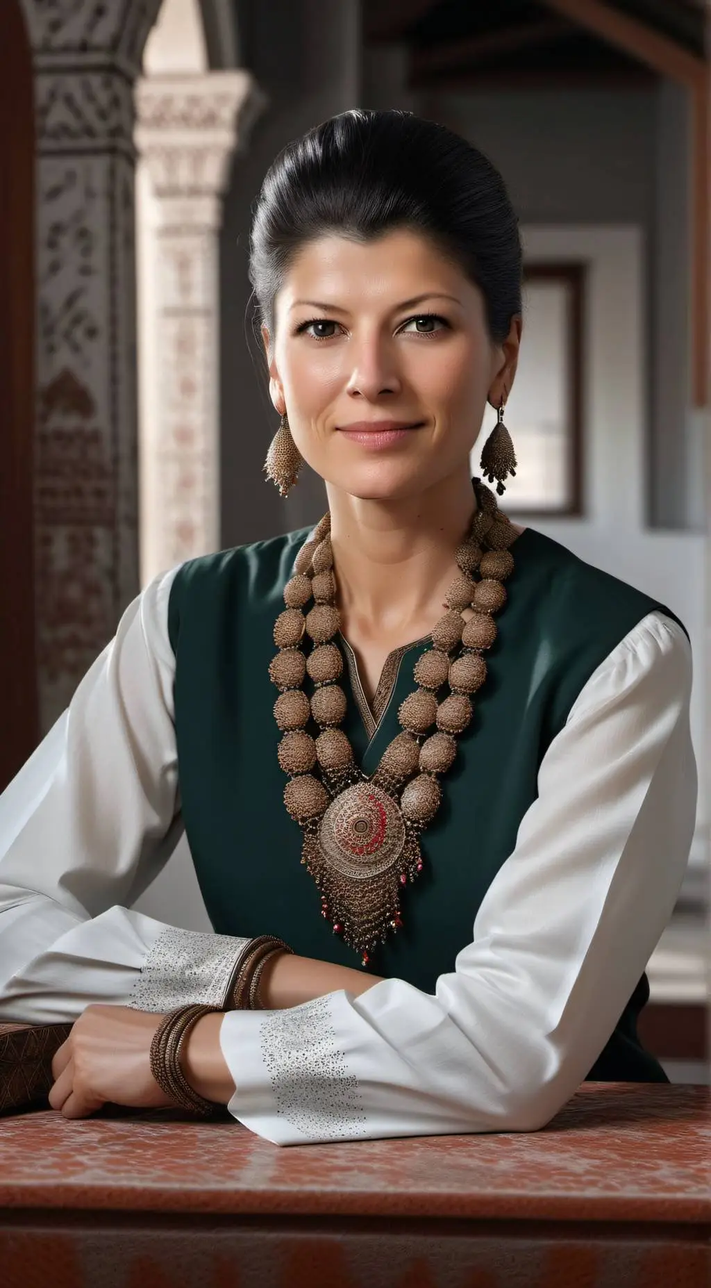 ai character: Sahra Wagenknecht background