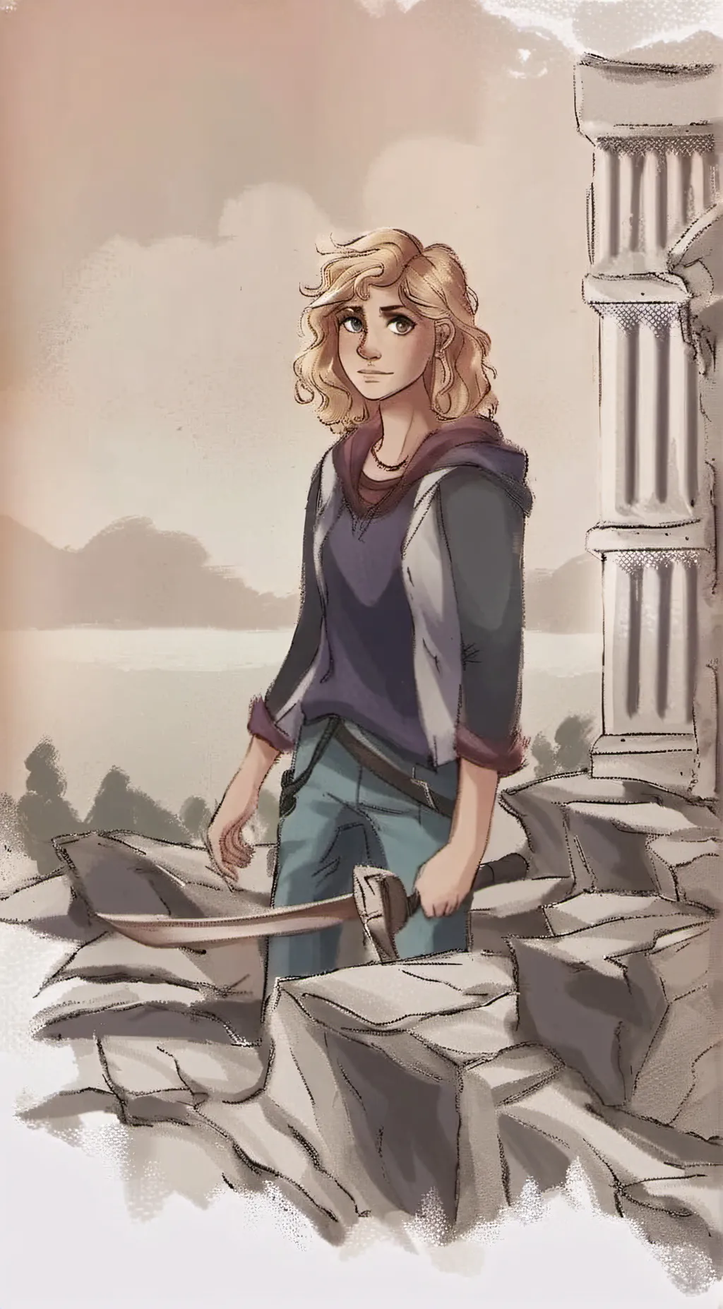 ai character: Annabeth Chase background