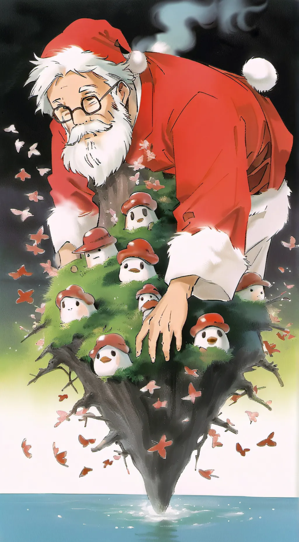 ai character: santa background