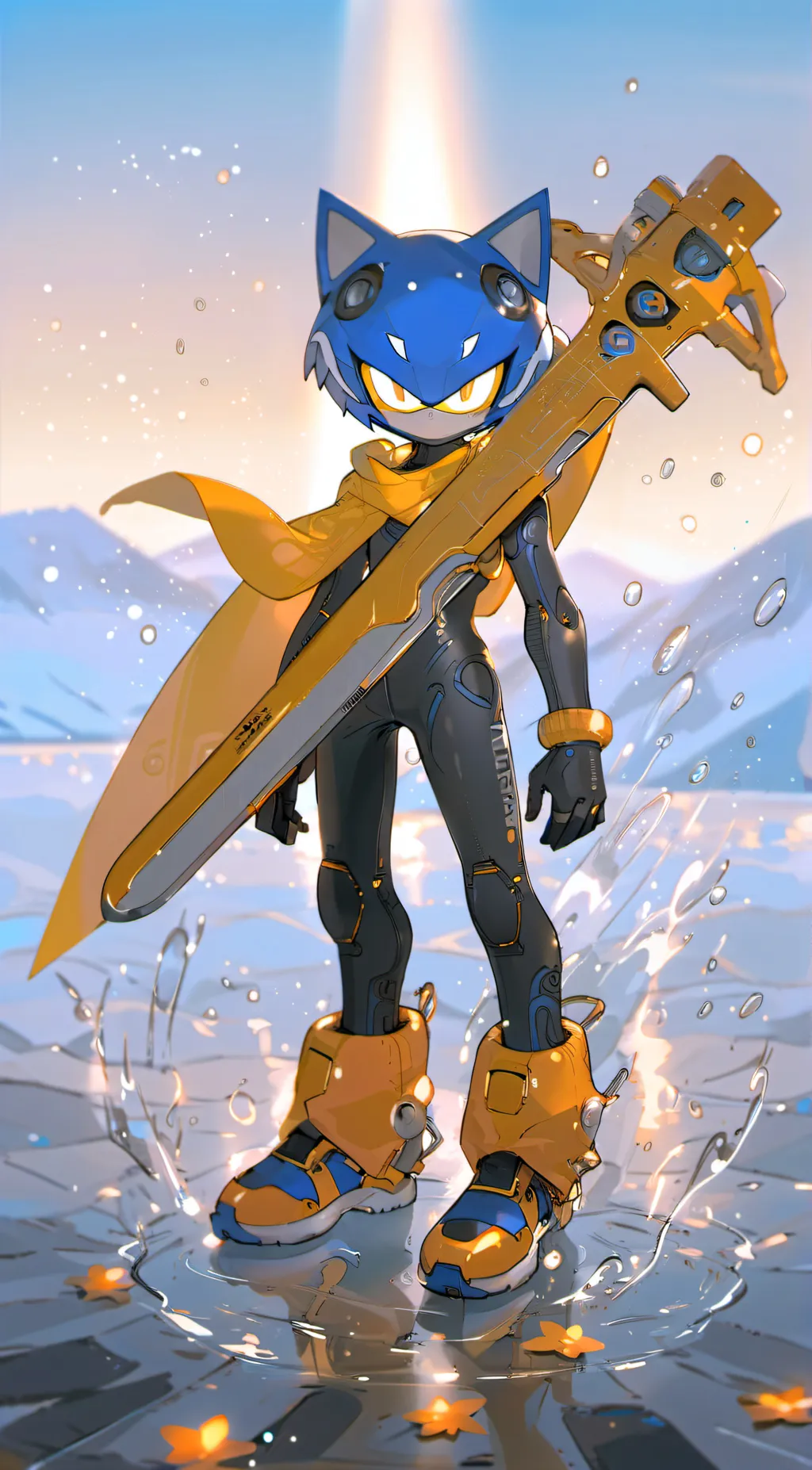 ai character: Neo Metal Sonic background