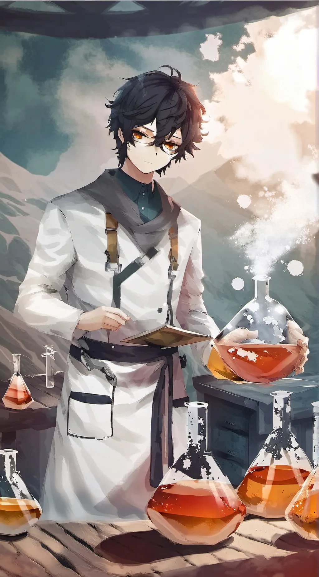 ai character: Alexander  background