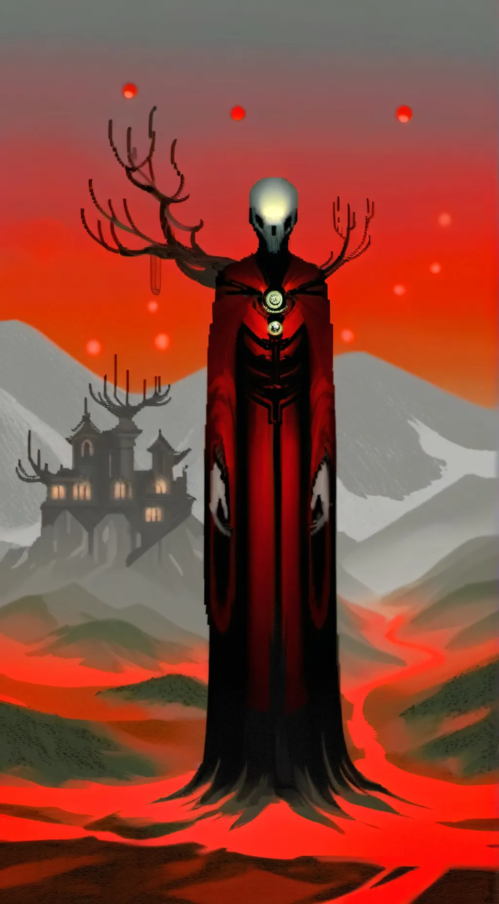 ai character: zombie flashlight background