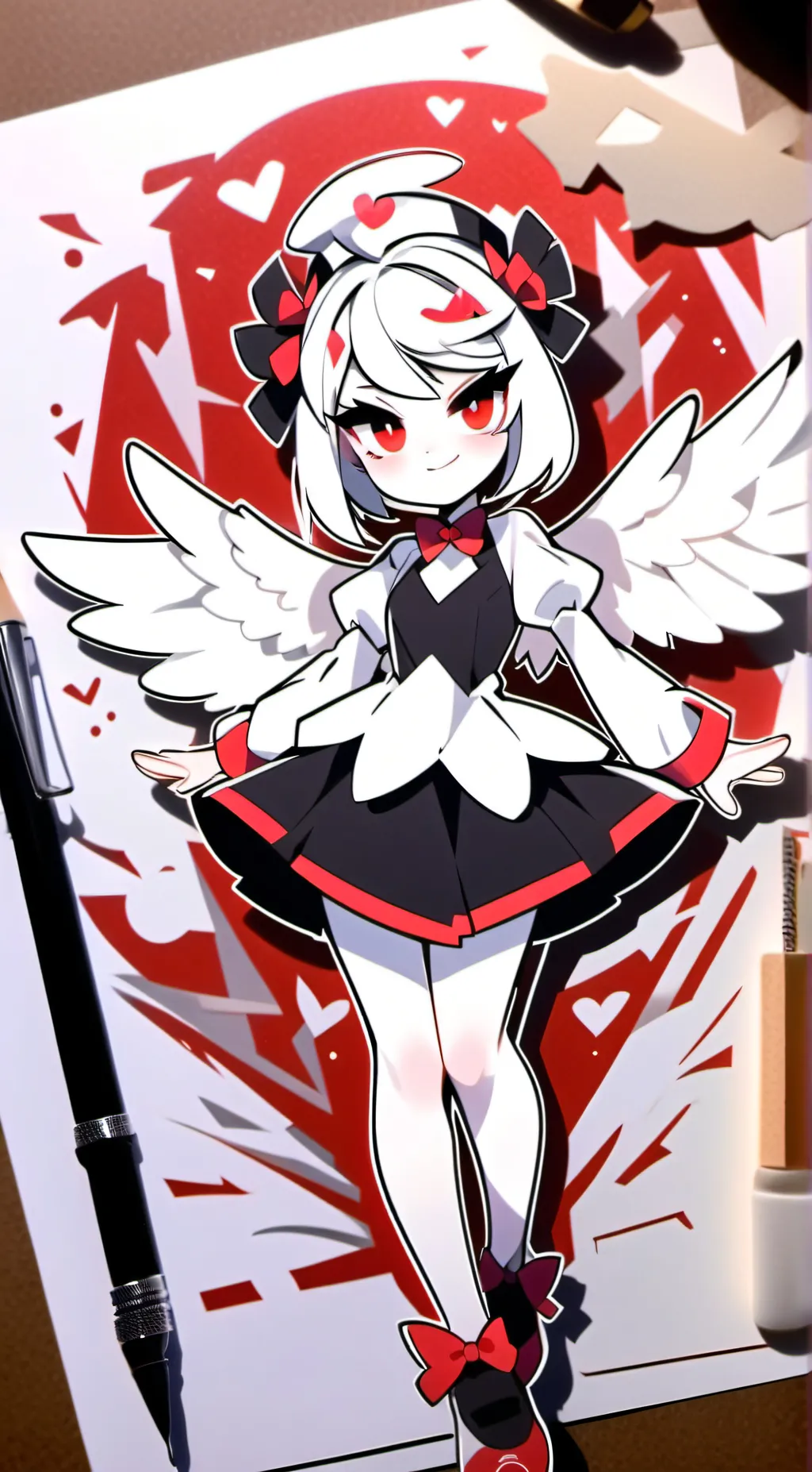 ai character: Angel  background