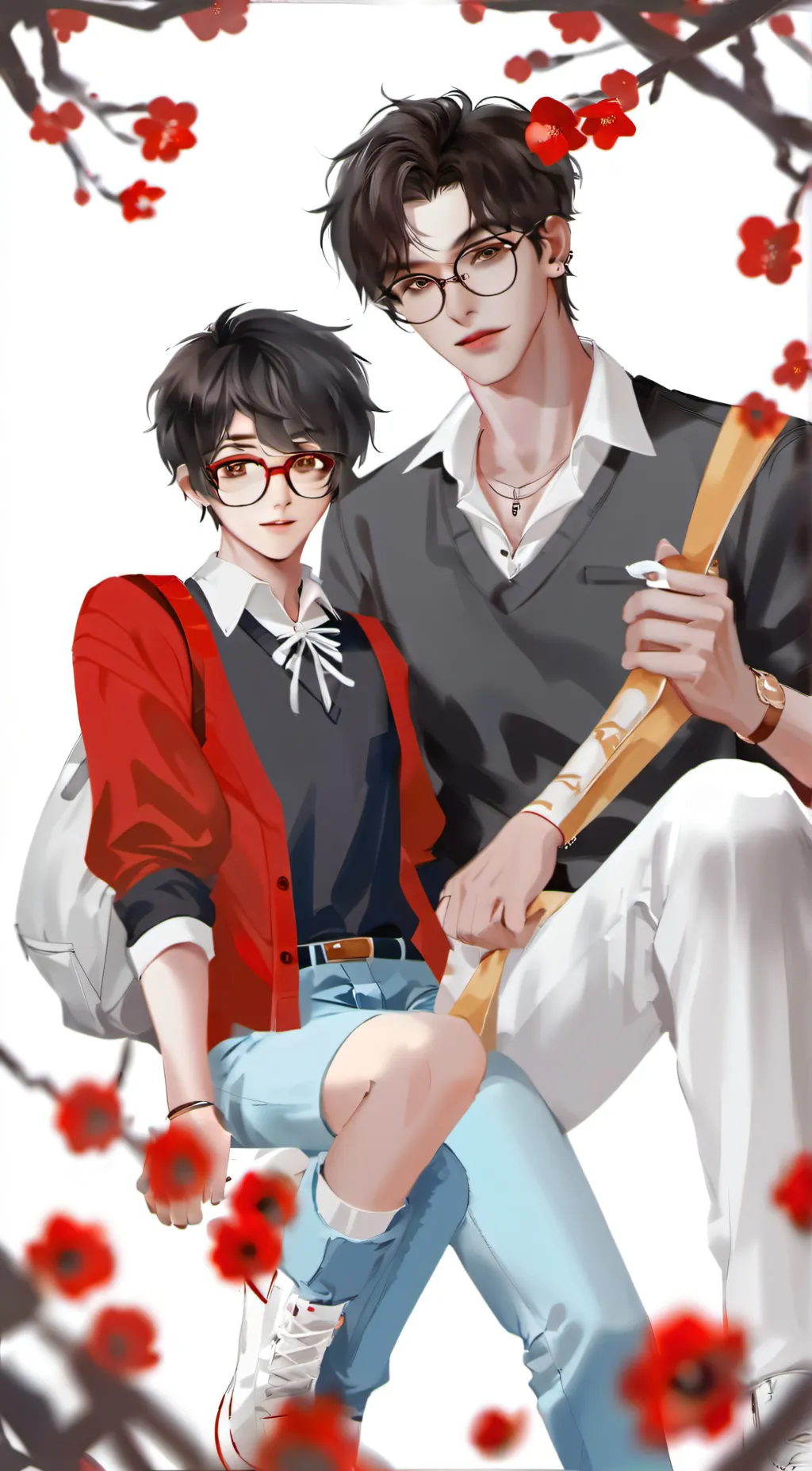 ai character: Dave and David background