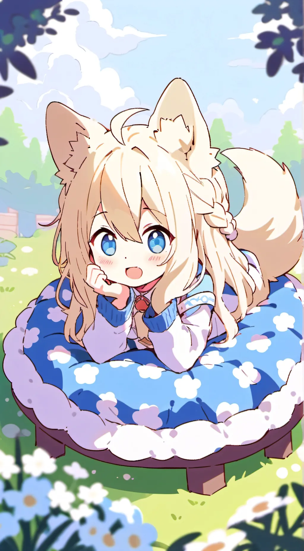 ai character: genaunniue  background