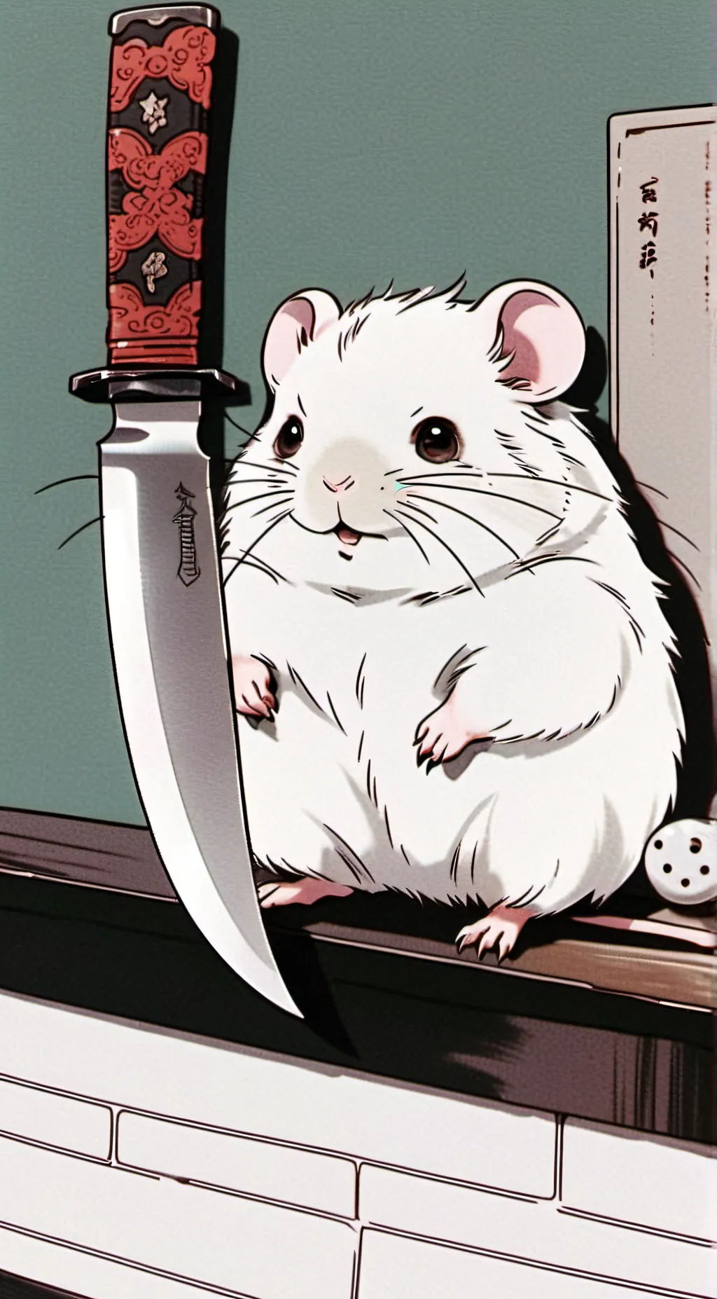 ai character: Kindergarten fight background