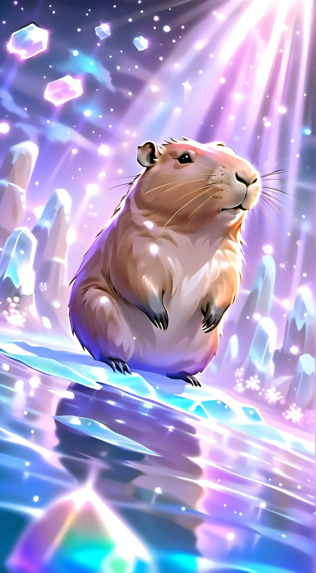 ai character: Capybara  background