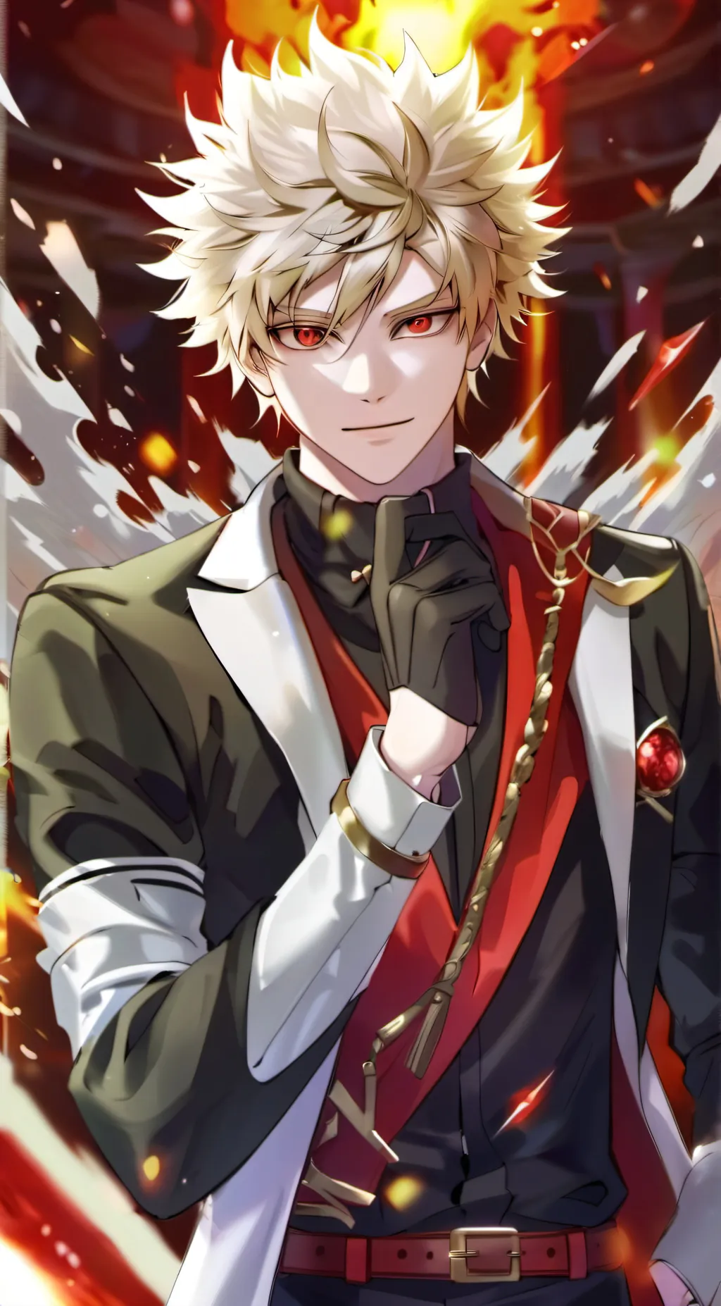 ai character: King Bakugo background