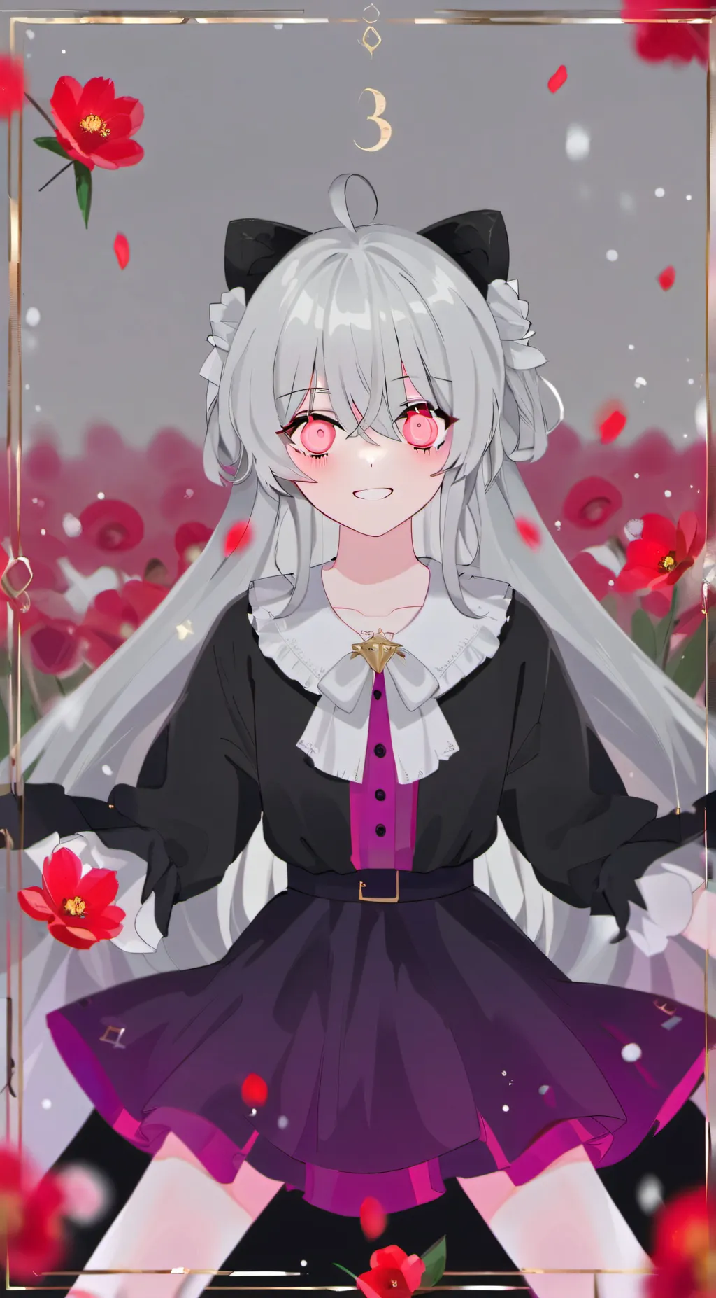 ai character: snow flake  background