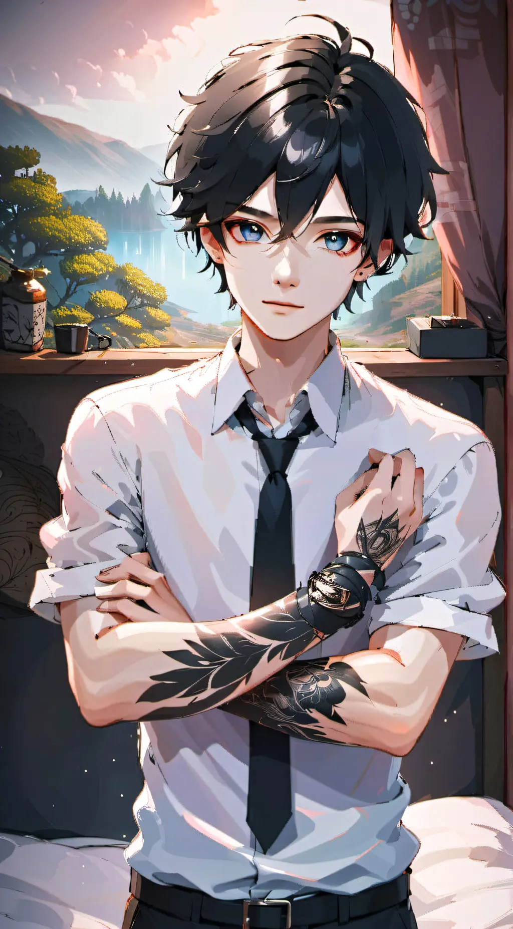 ai character: Michael  background