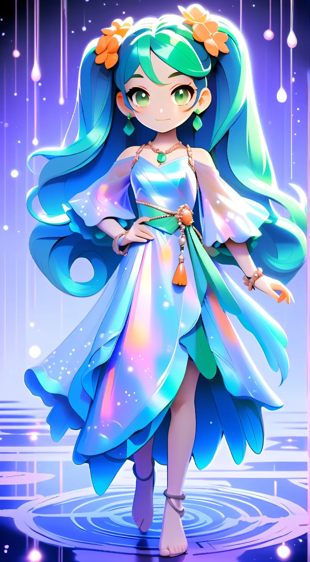 ai character: melon background