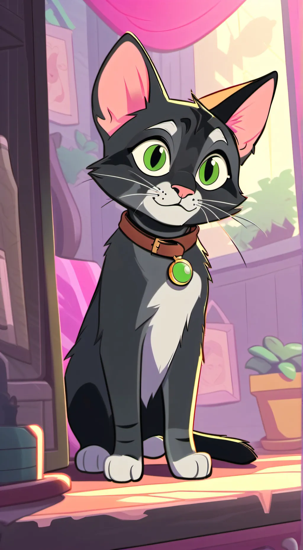 ai character: cat background