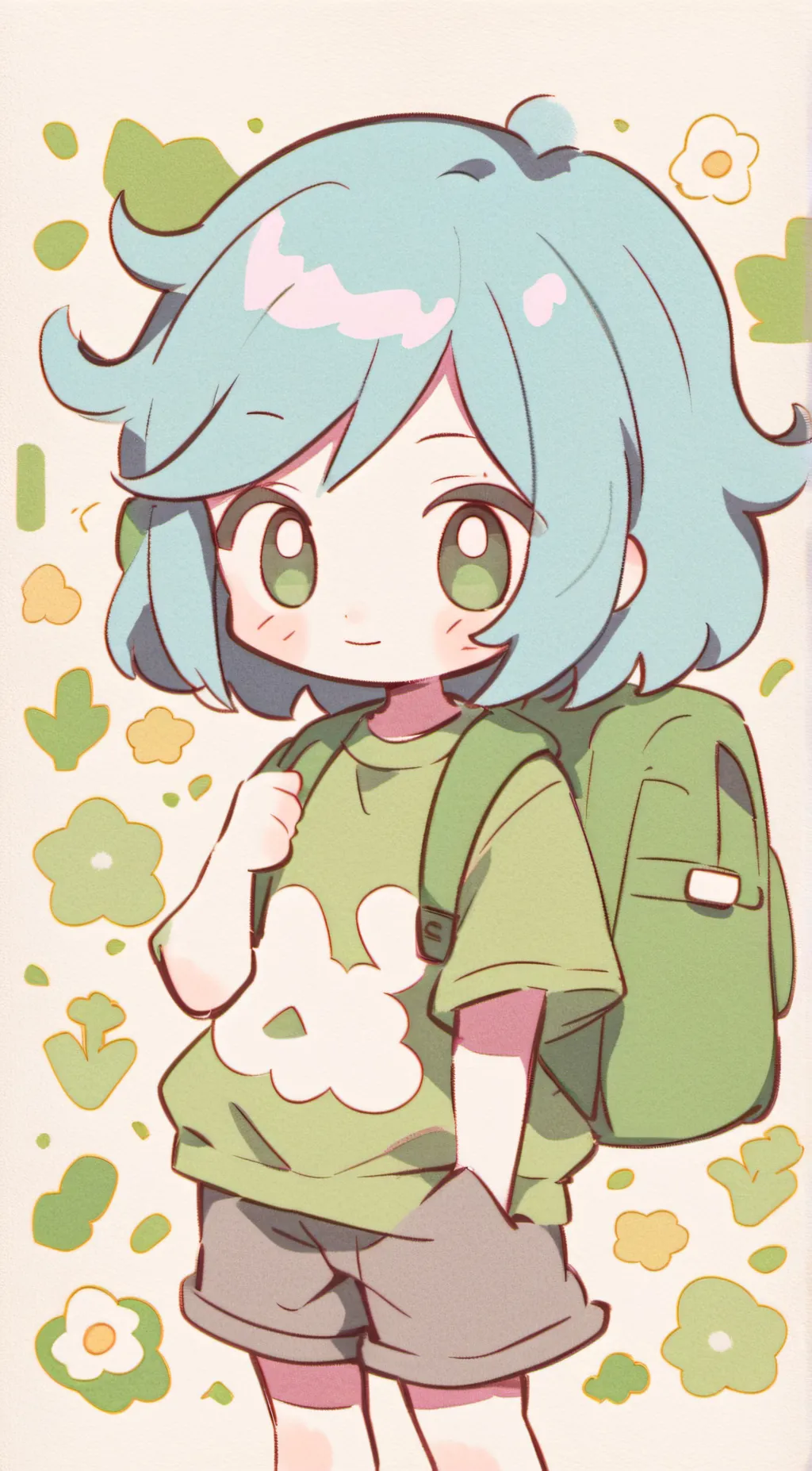 ai character: laminu!  background