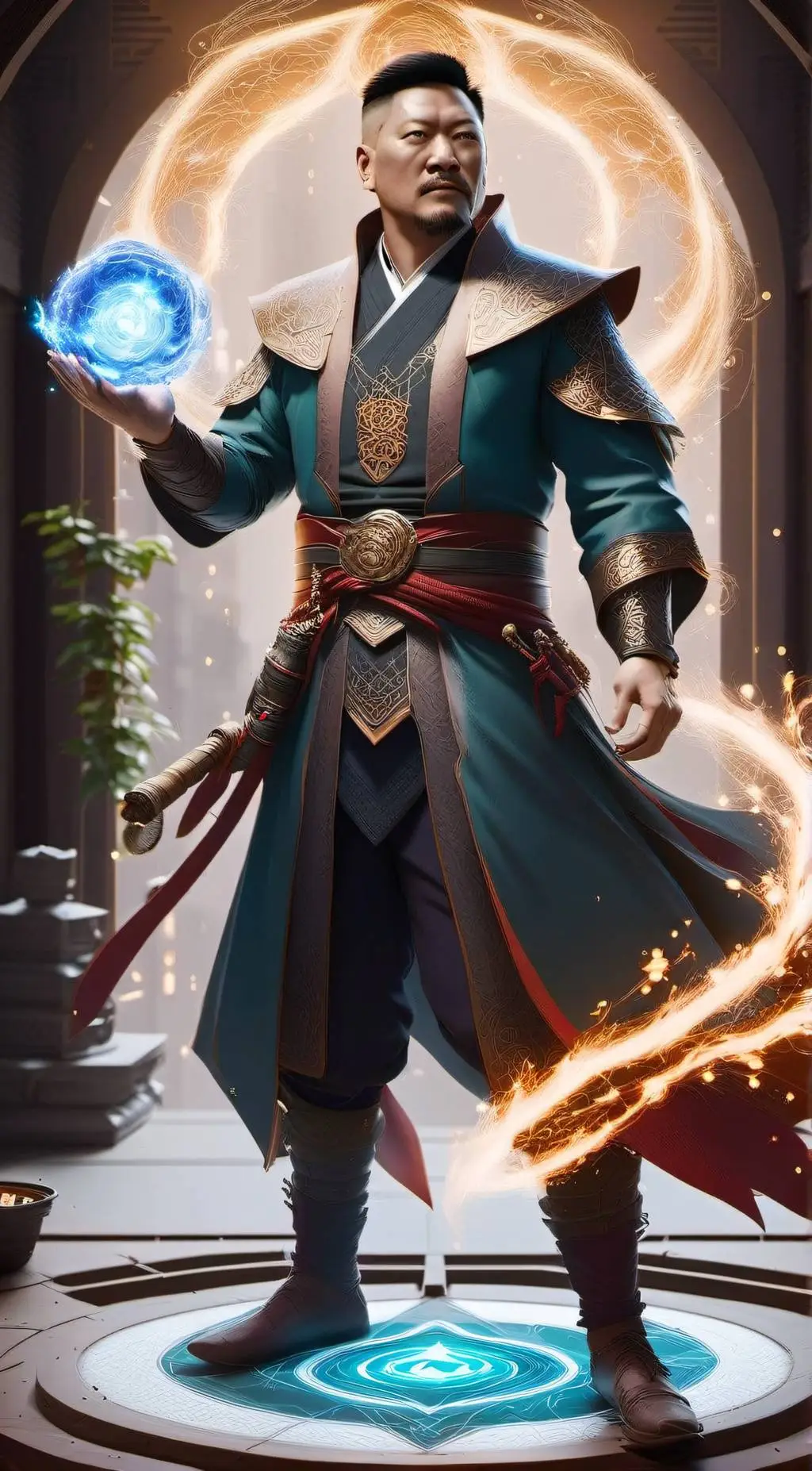 ai character: Wong background