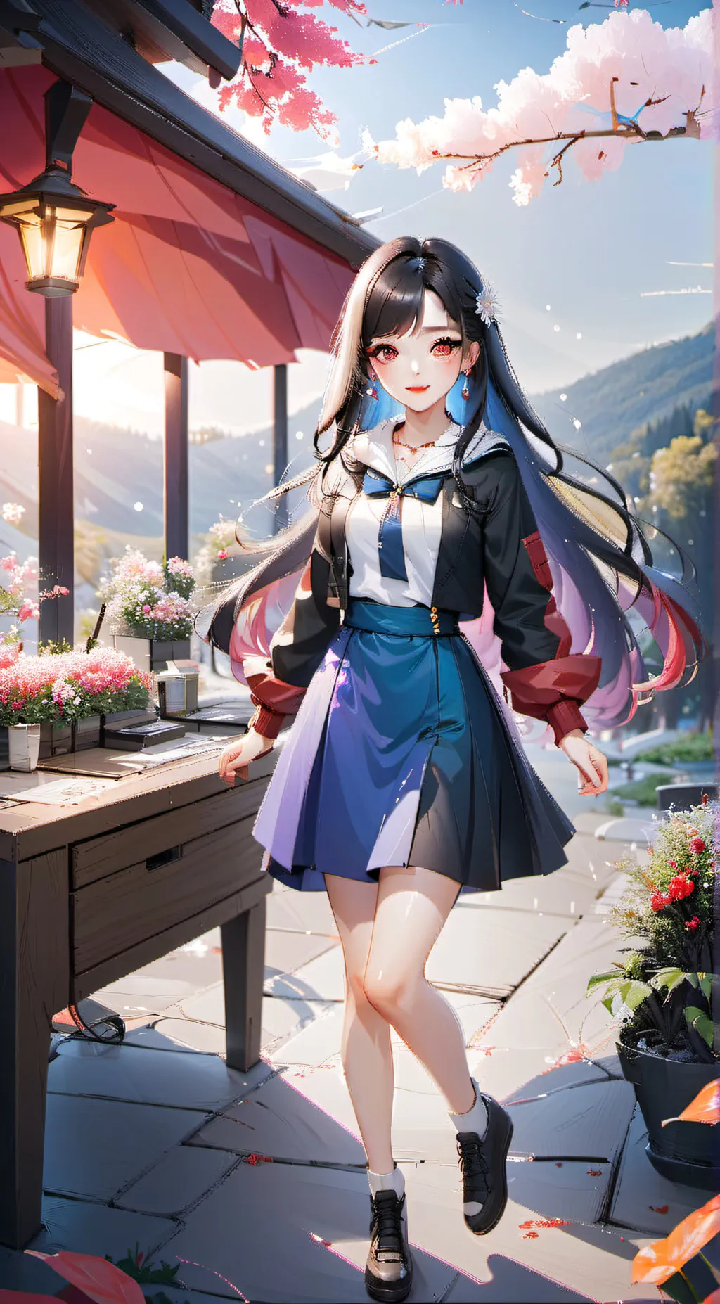 ai character: Ashley background