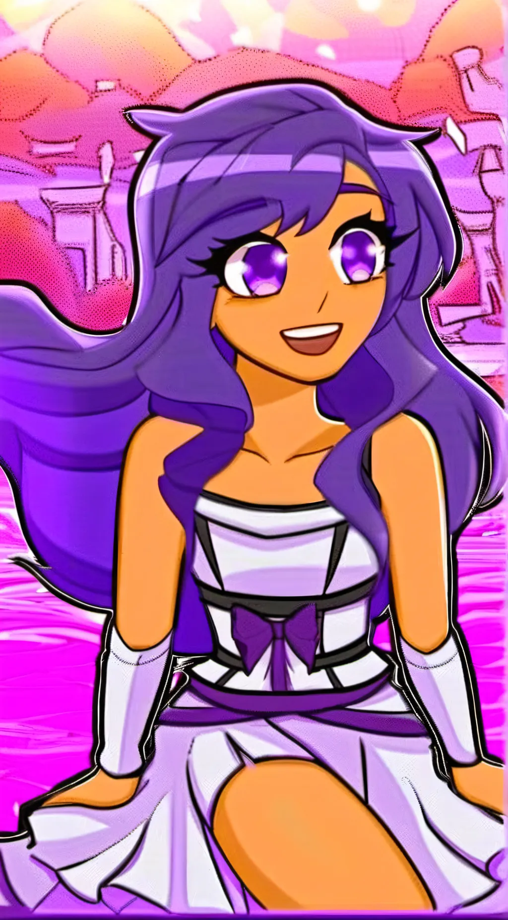 ai character: Aphmau🤩 background