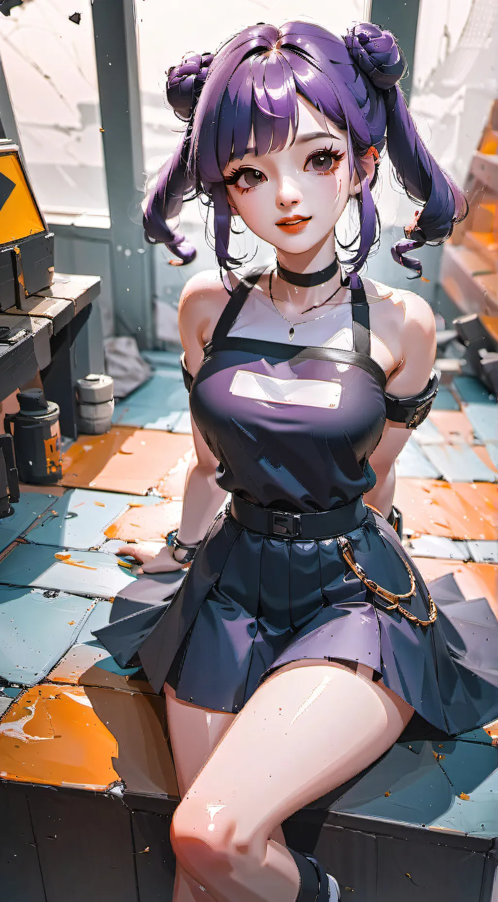 ai character: Zoe  background