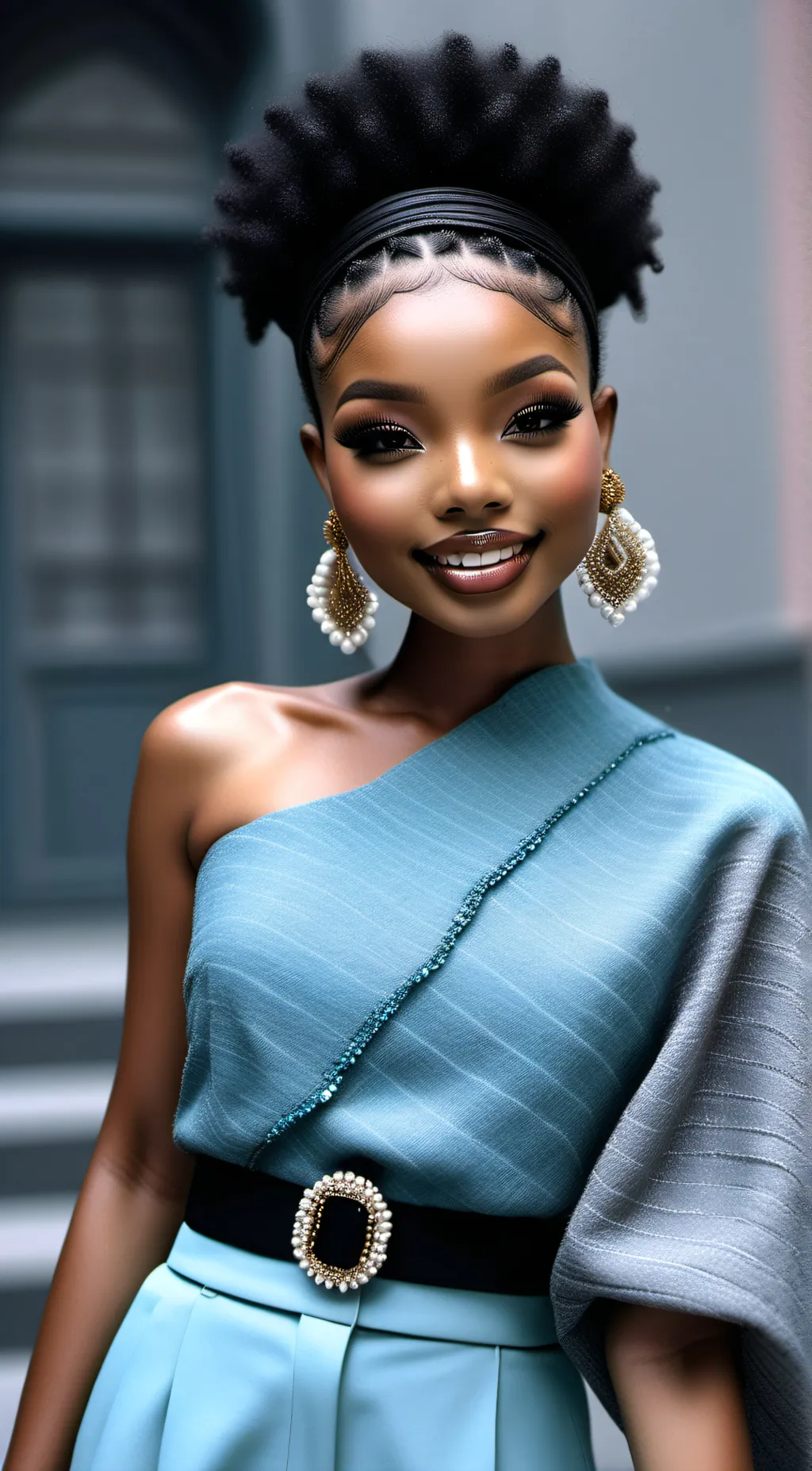 ai character: Winter background