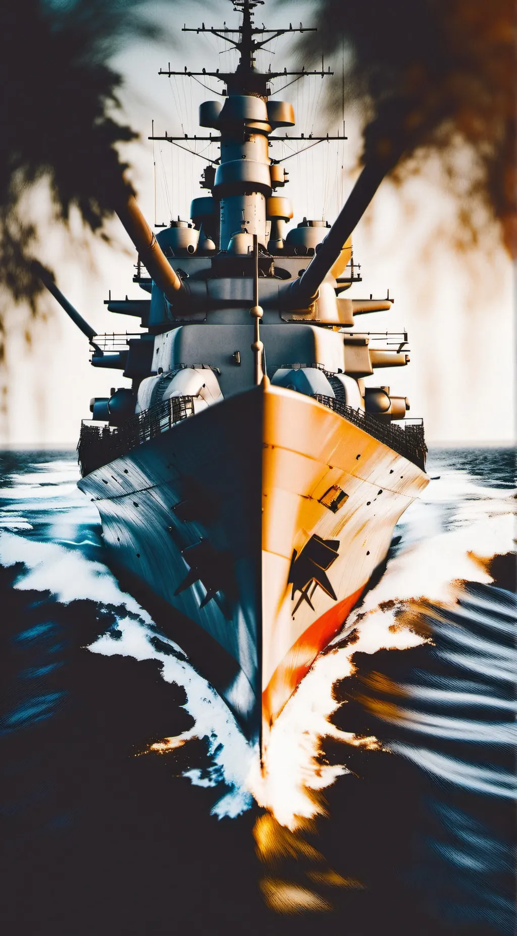 ai character: KMS Bismarck background