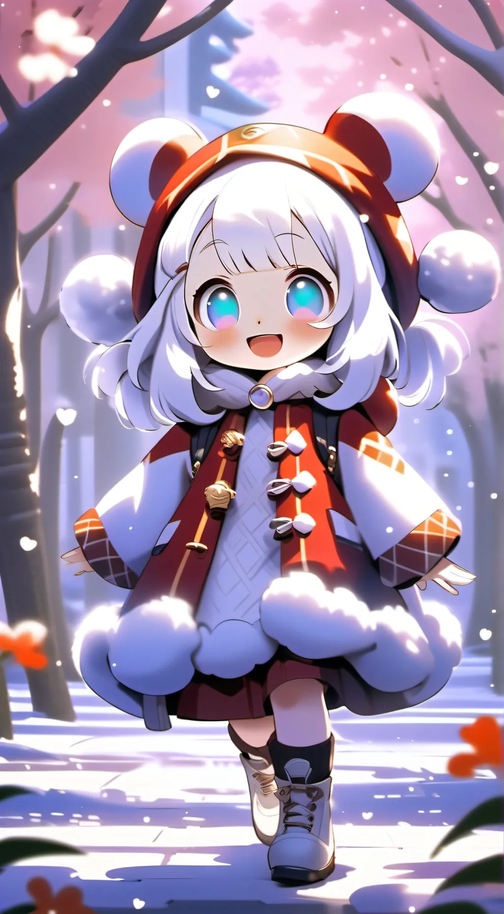 ai character: cinnamoroll  background