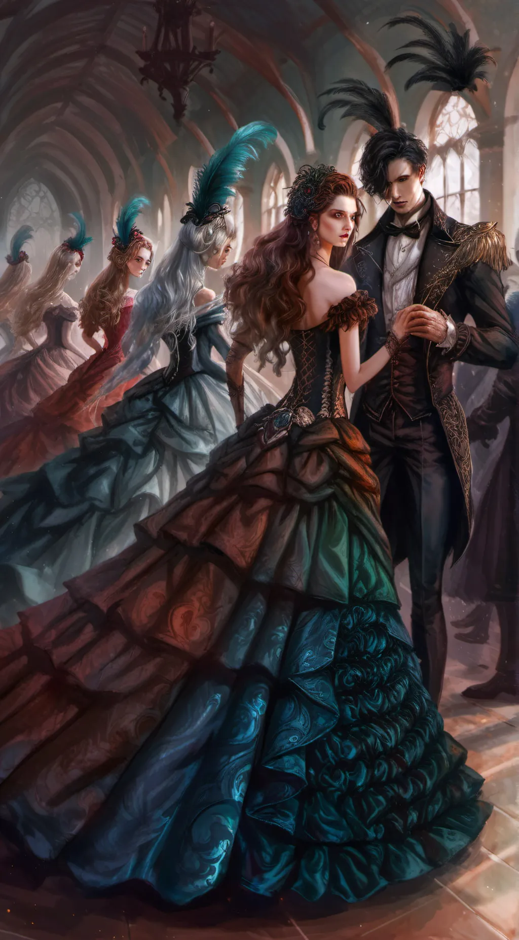 ai character: Royal Ball background