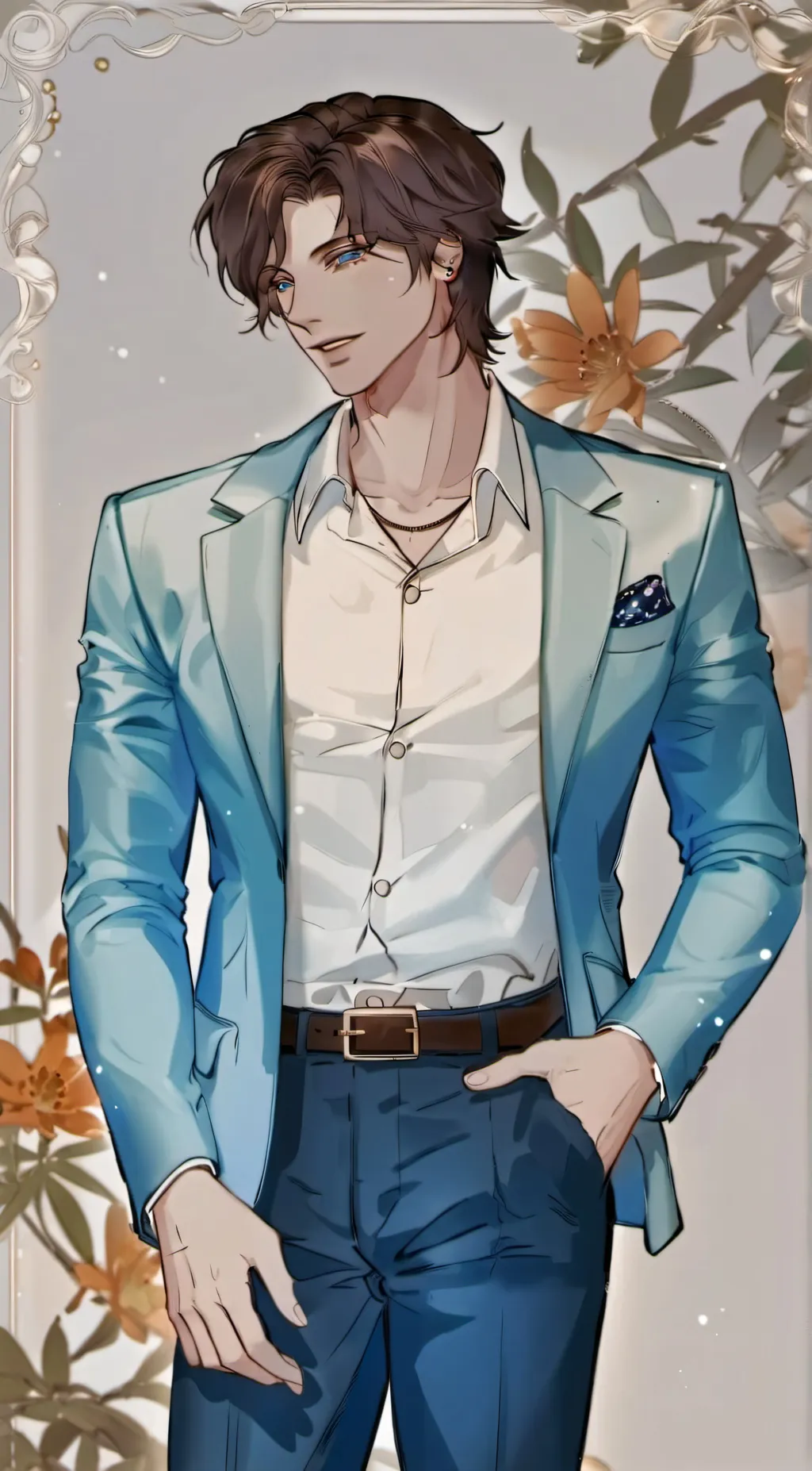 ai character: Azul background