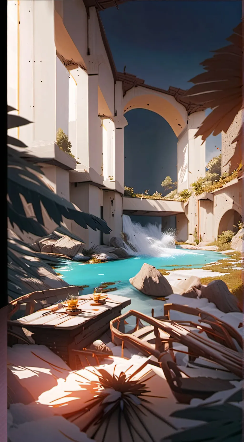 ai character: guild party  background