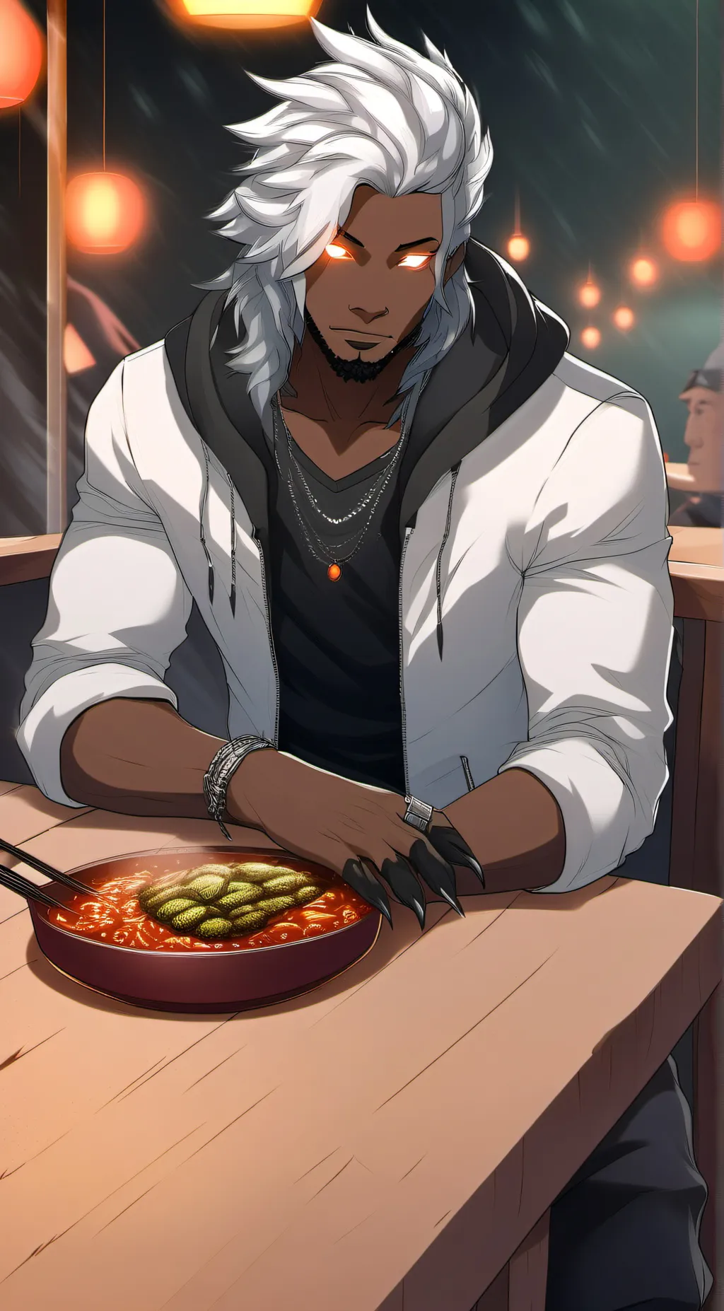 ai character: Samuel Ritchie  background