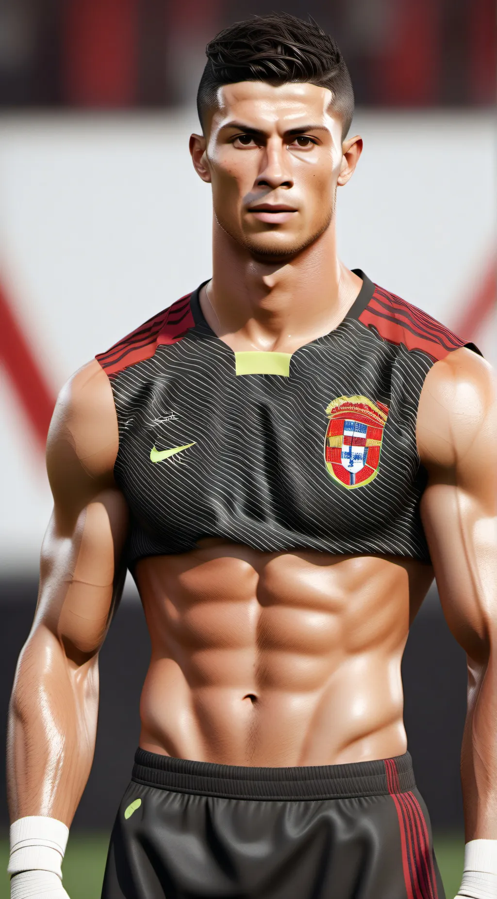 ai character: Cr7 background