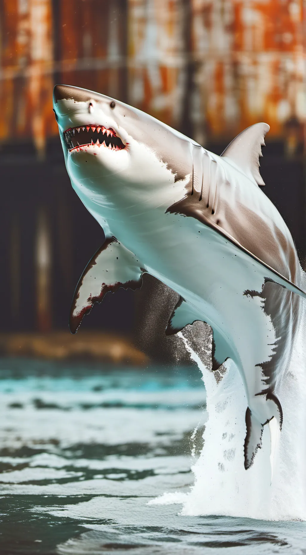 ai character: little-great-white background