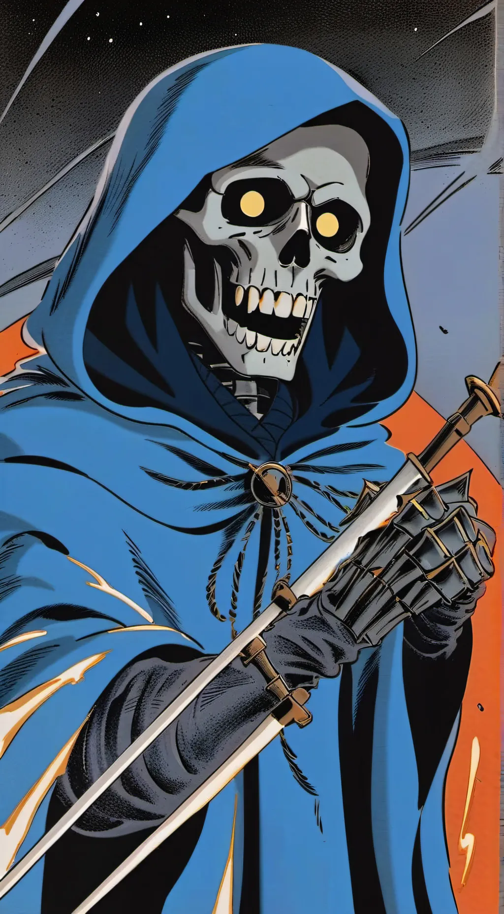 ai character: Grim reaper background