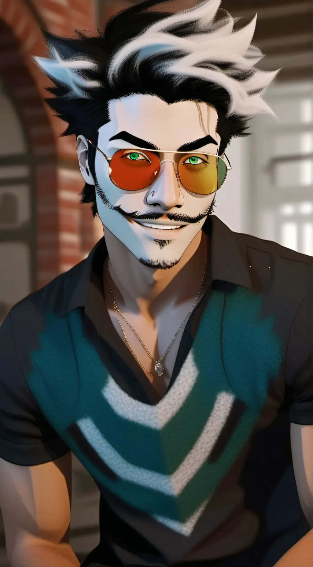 ai character: Spamton background