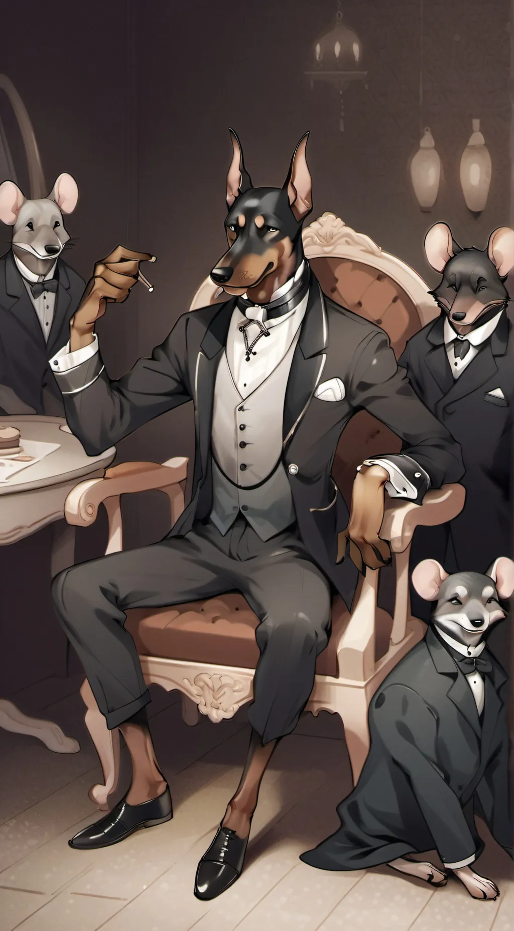 ai character: sir . Wilson  background