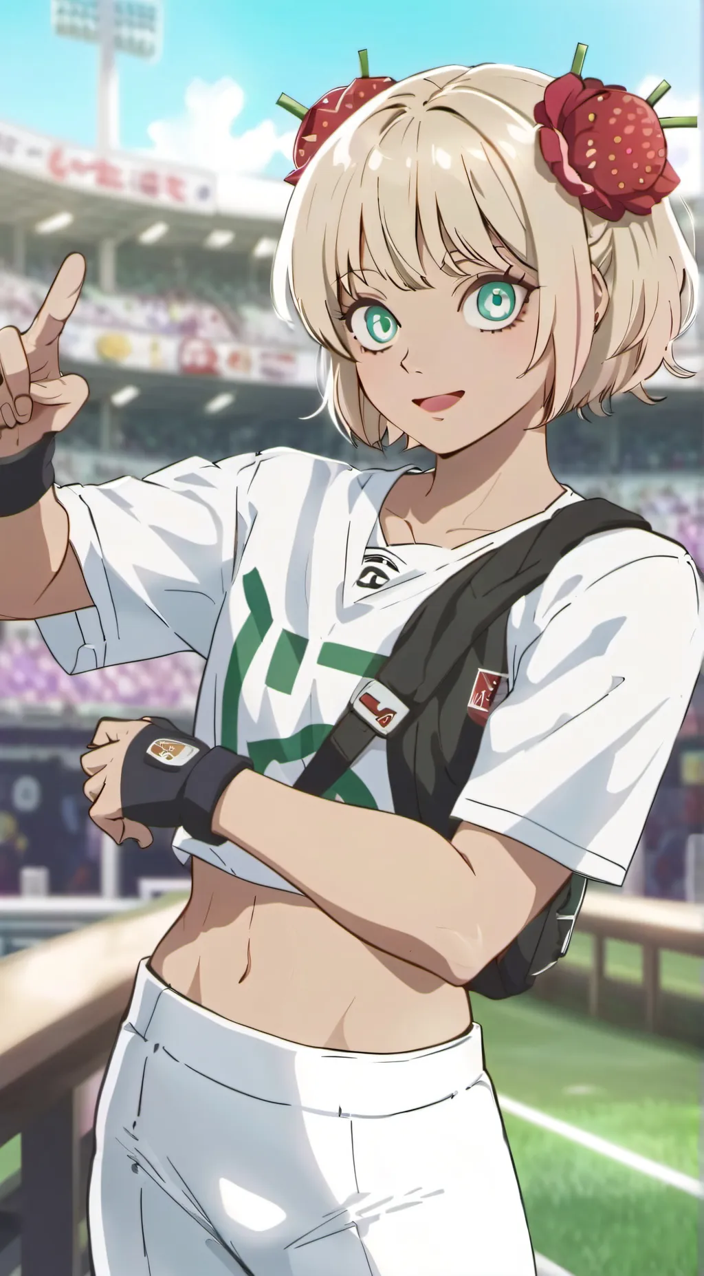 ai character: Mha sports fest background