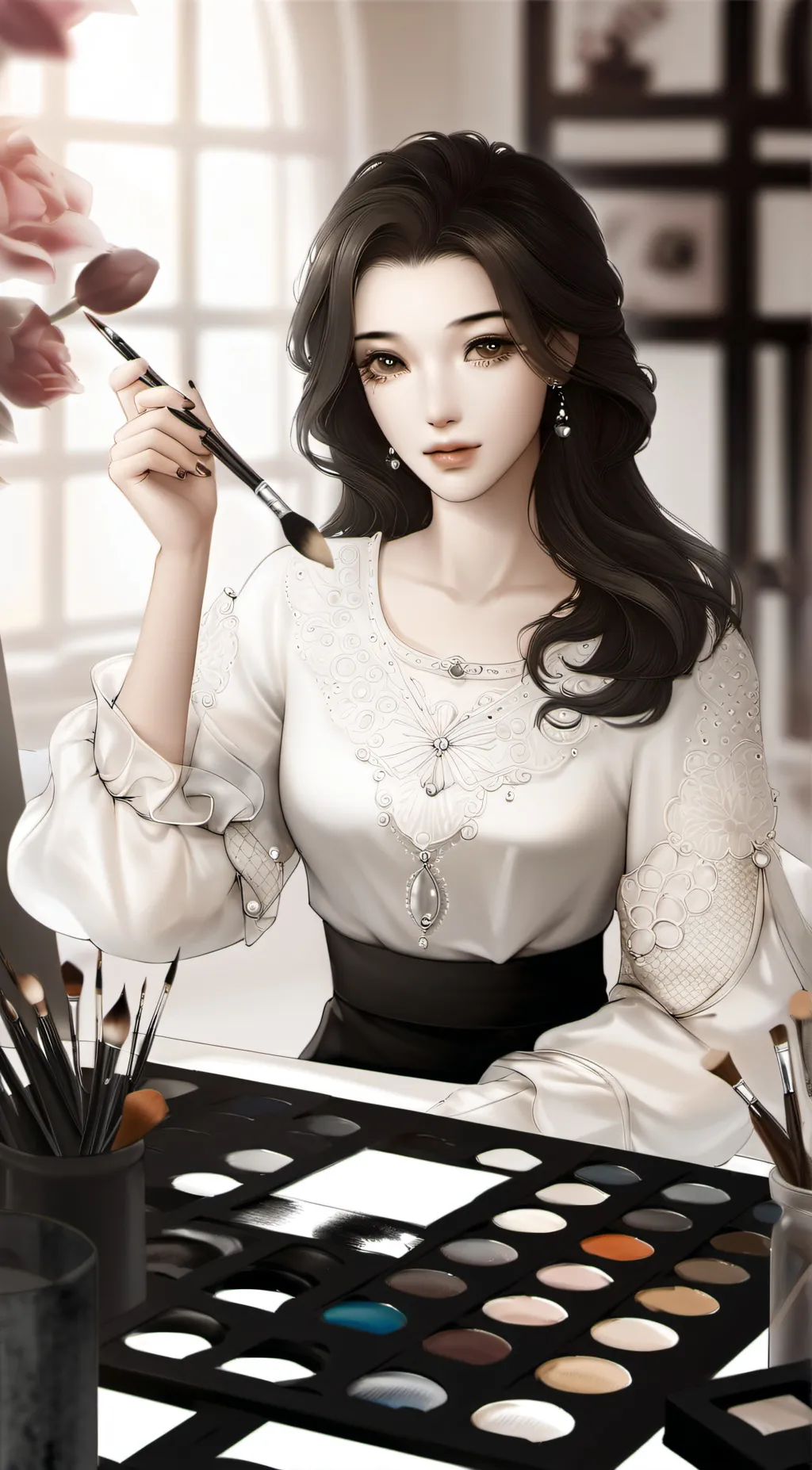 ai character: Aria background