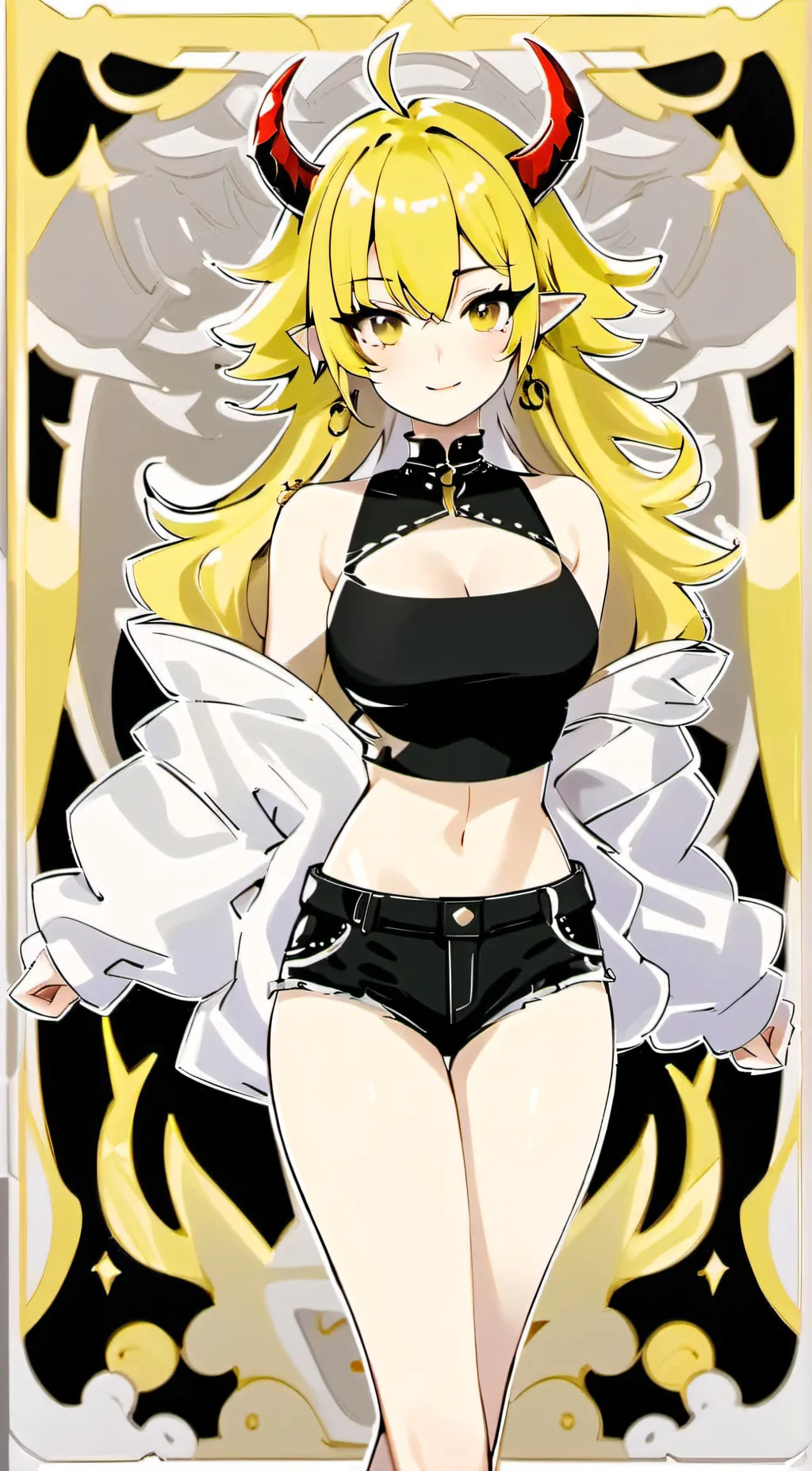 ai character: Demon girlfriend  background