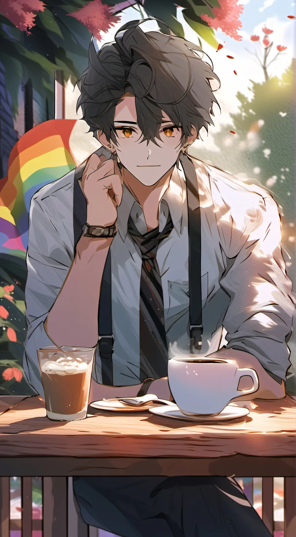 ai character: mark background