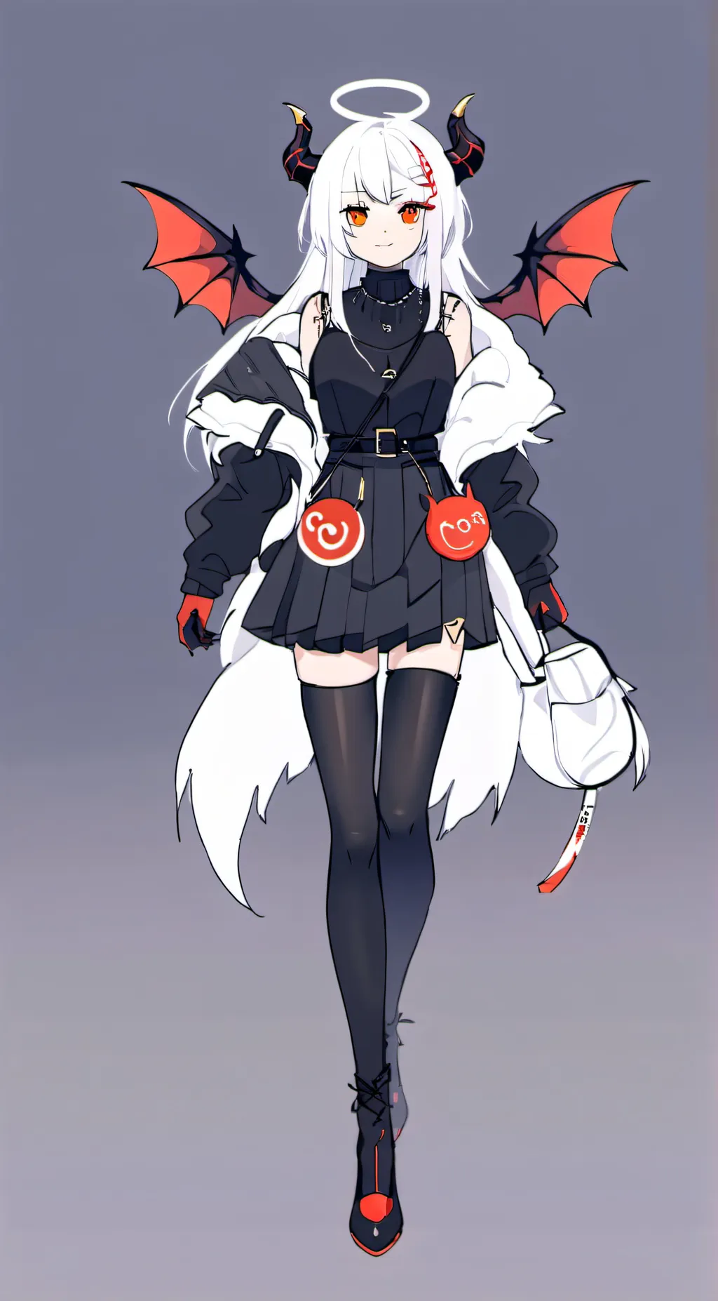 ai character: Demon girlfriend  background
