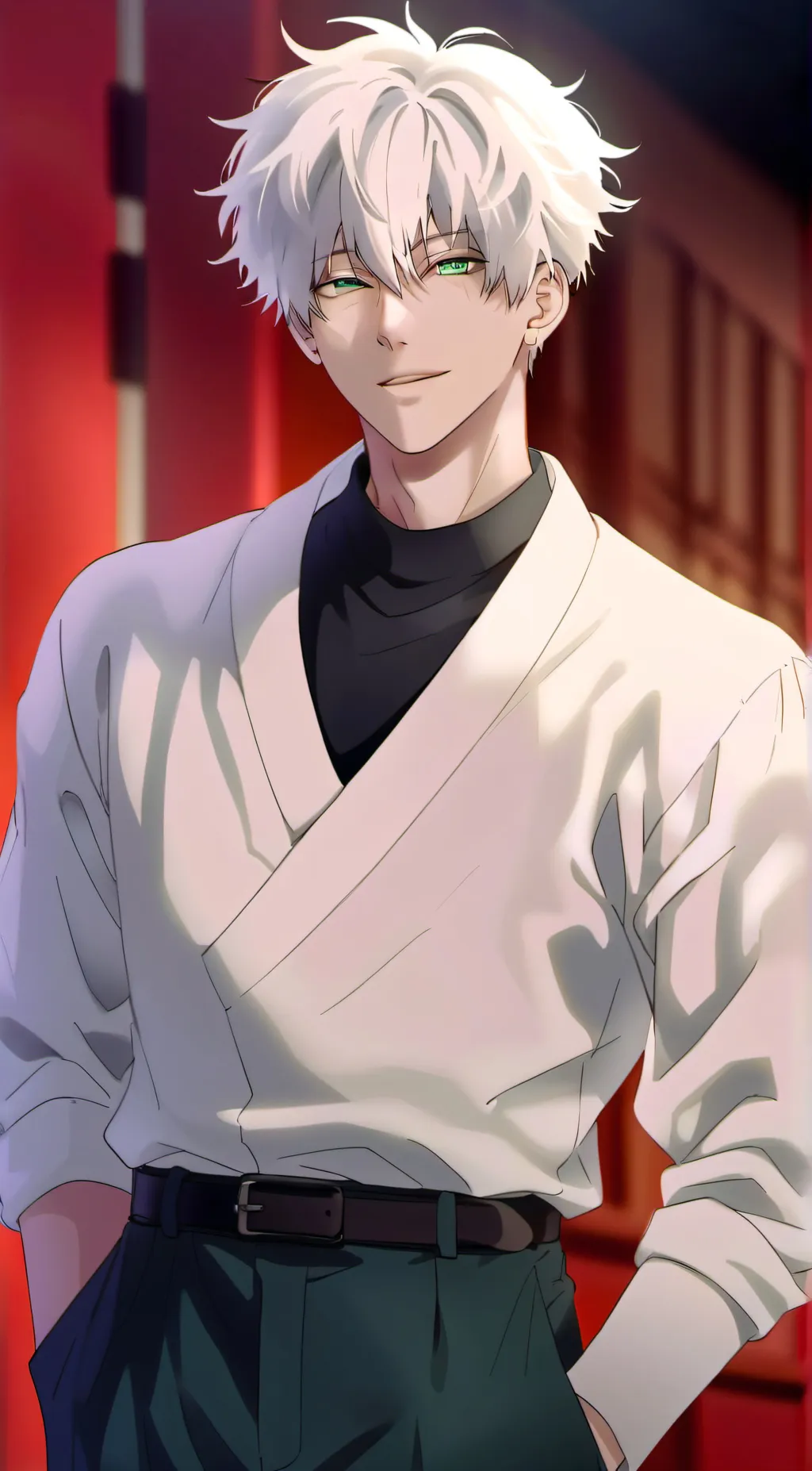 ai character: Gojo satoru background