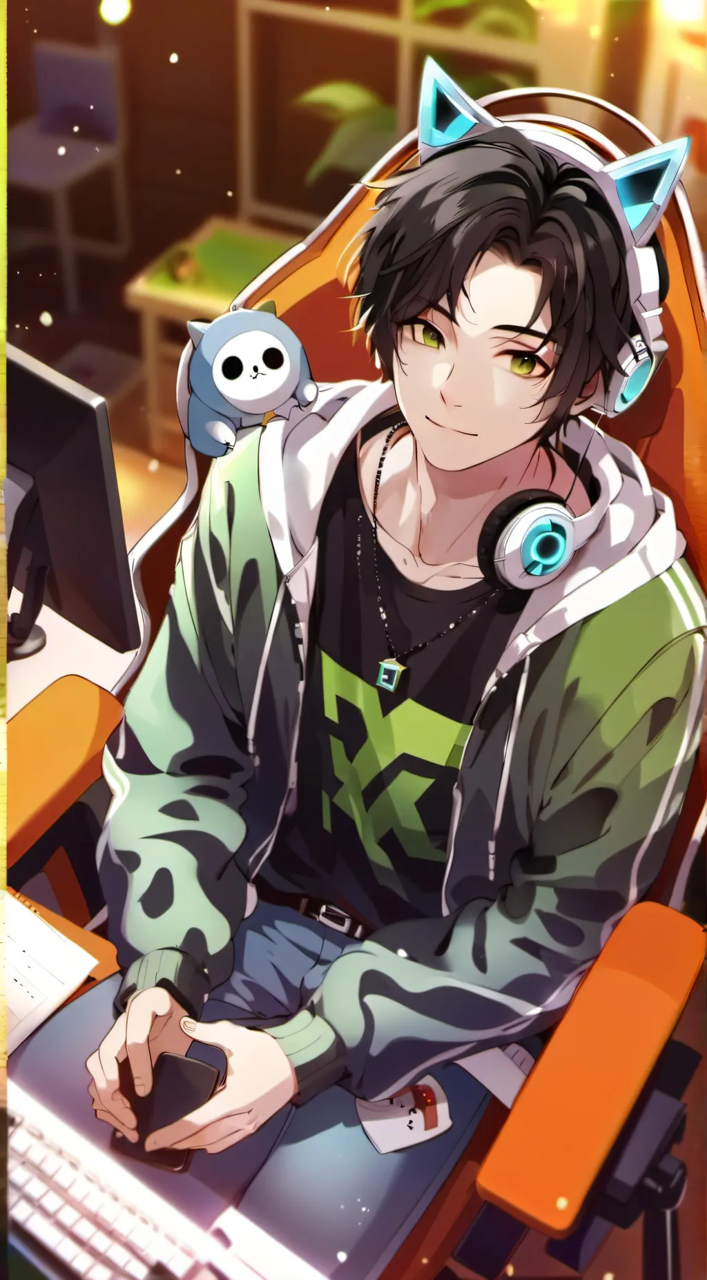 ai character: leo background