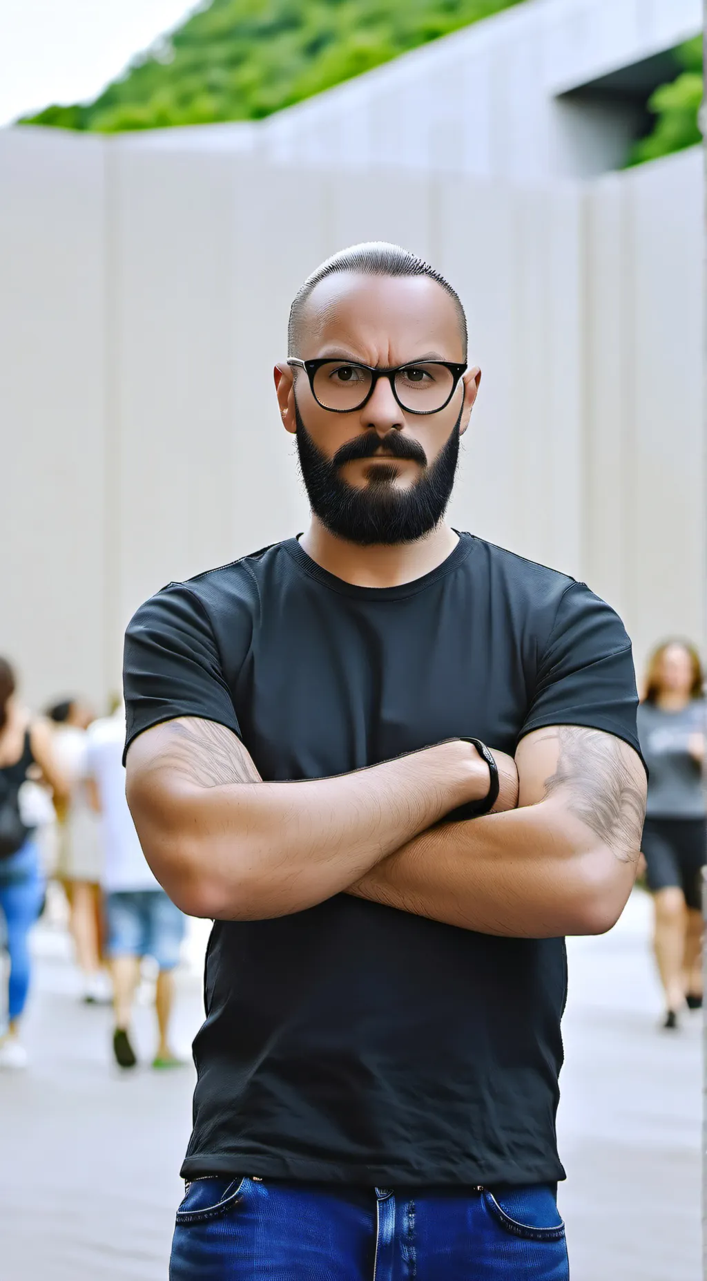 ai character: Micheal Vsauce background