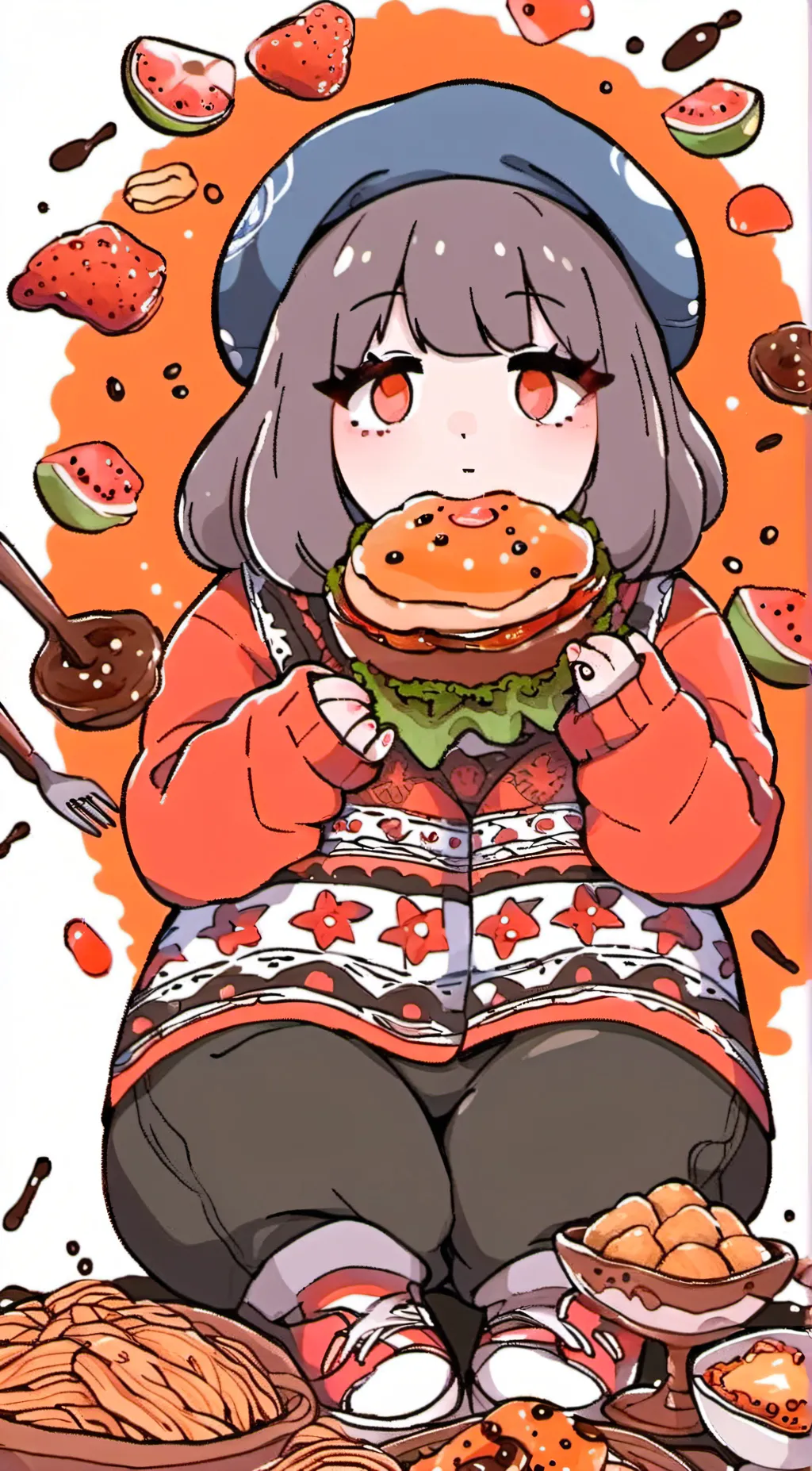 ai character: Emma Suzy  background