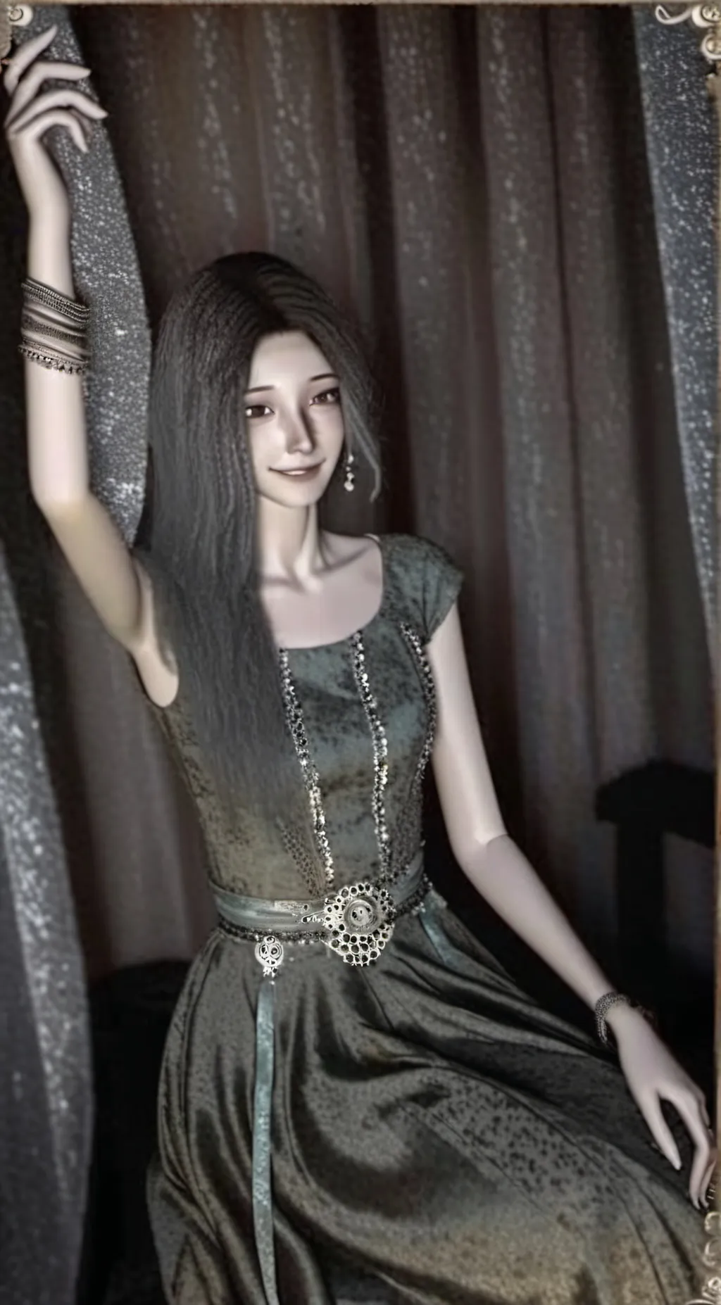 ai character: A girl background