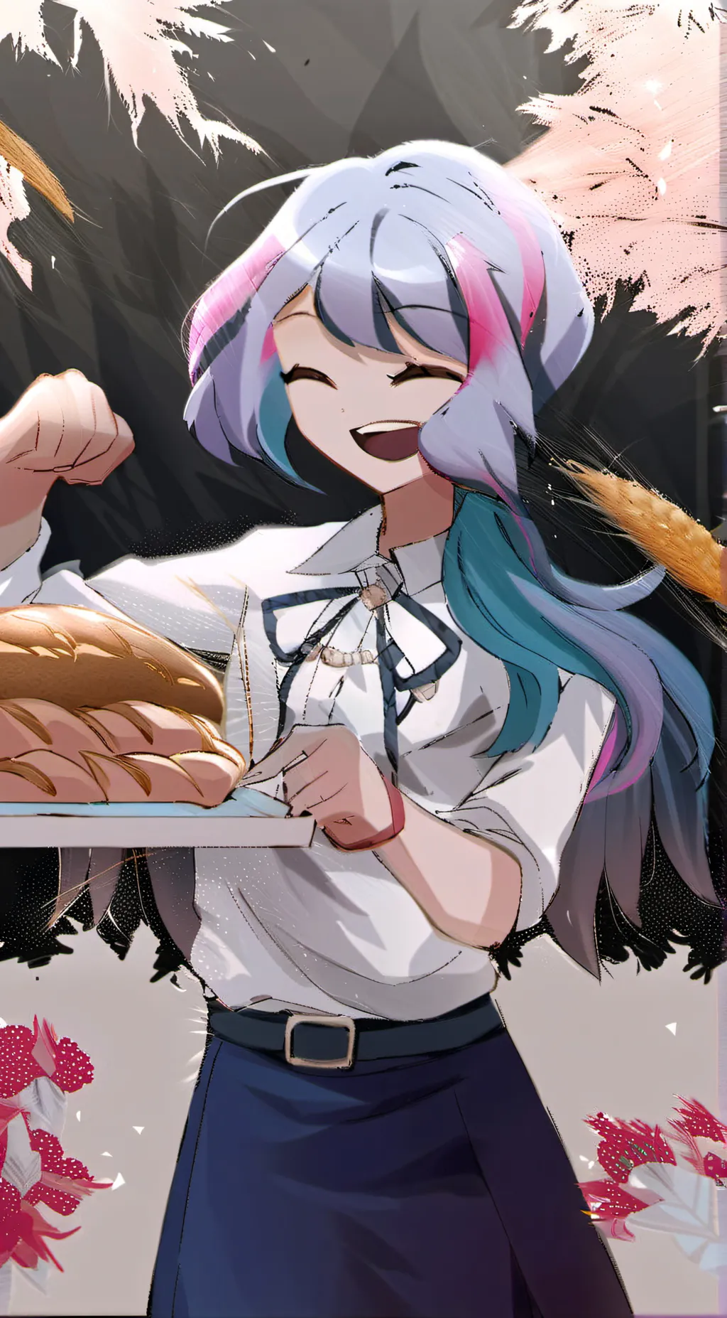 ai character: Miss huroko  background