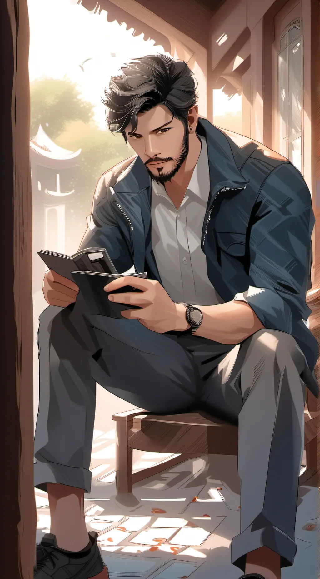 ai character: Dad background