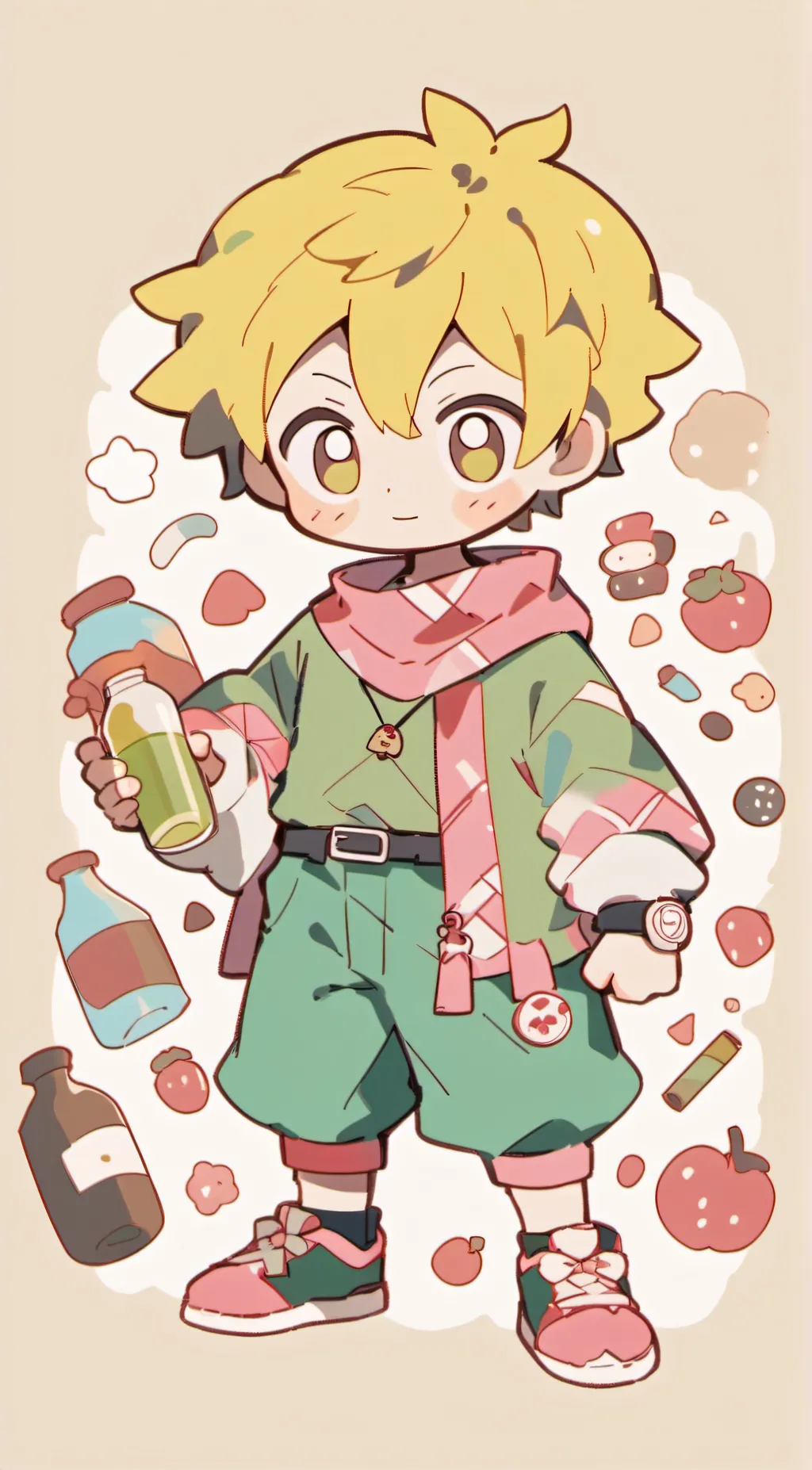 ai character: pink 🩷 background