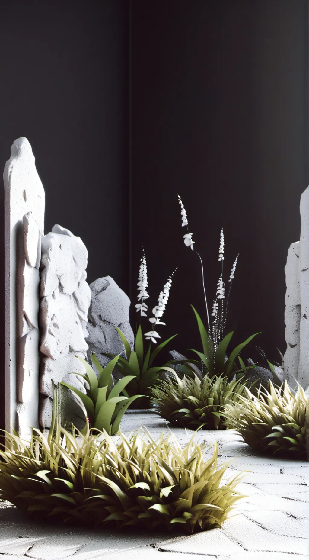 ai character: Cousin Grass background