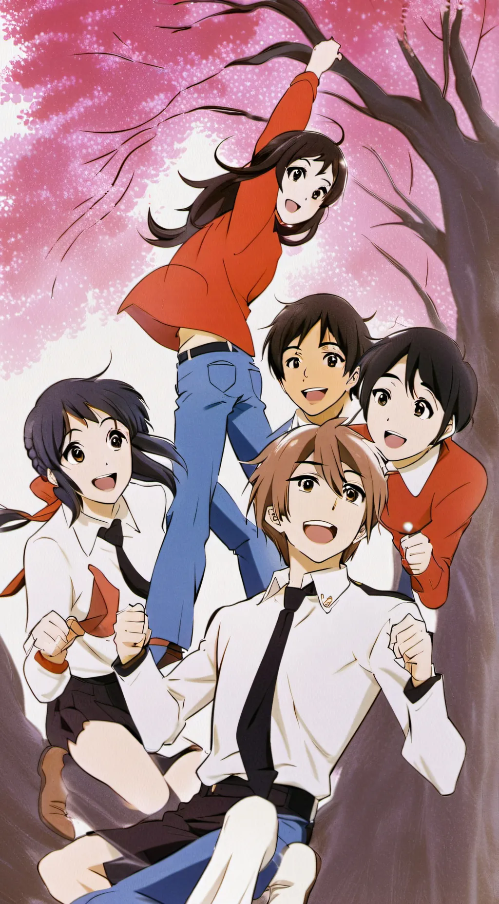 ai character: Ava David Ash Mia  background