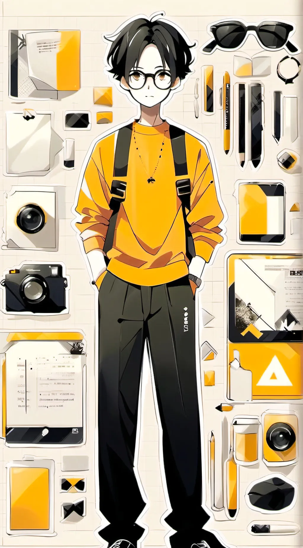 ai character: Trey background